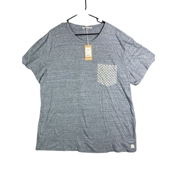 Marine Layer Contrast Pocket T Shirt Mens XXL Heather Gray Short Sleeve ReSpun - Picture 1 of 5